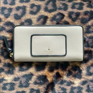 NWT kate spade - long nude wallet